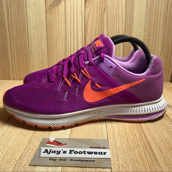 Nike Zoom Winflo 2 Women’s Lace Up Purple Gym Running Shoes Size: 8.5 807279-501 - Picture 4 of 11